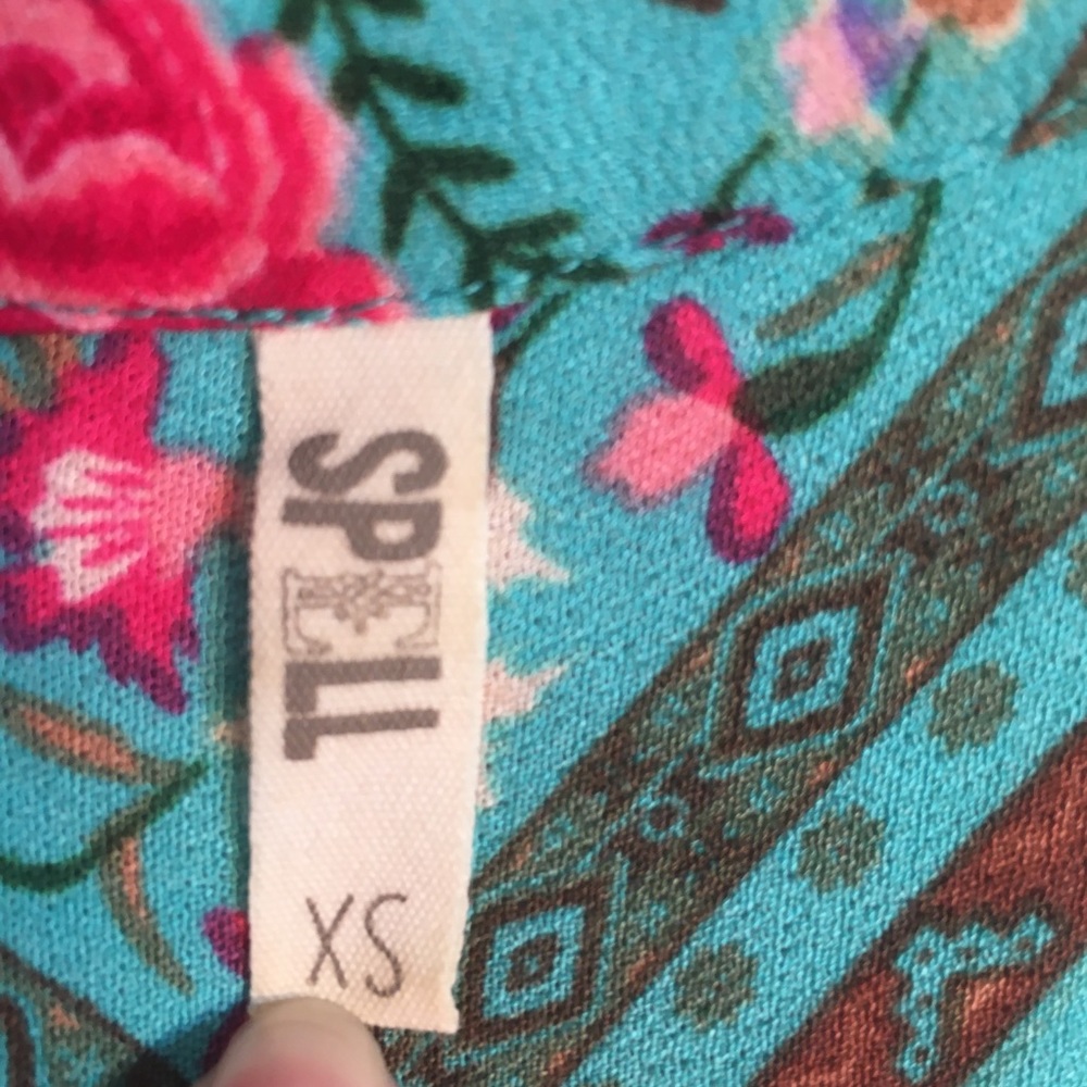 Spell Turquoise Babs Blouse - Picture 3 of 7